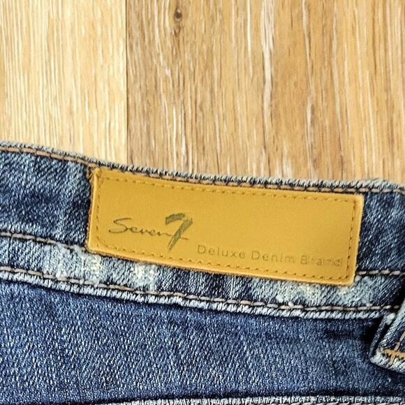 SEVEN7 Premium Denim Distressed Flare Leg Jeans 30 - Picture 7 of 10